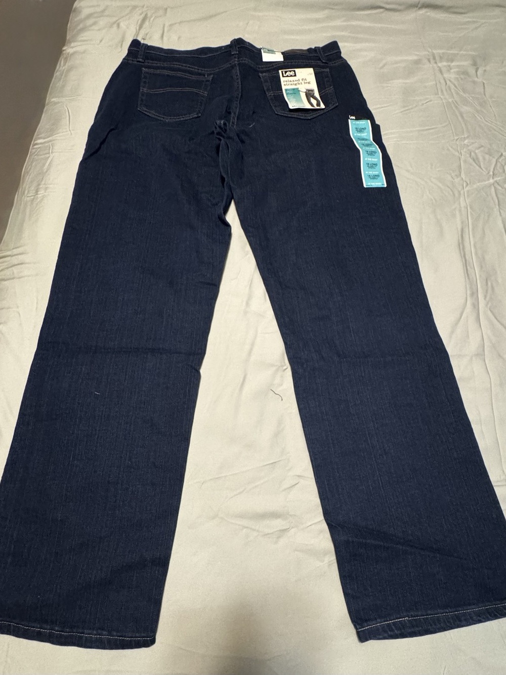 Lee 16 Long Relaxed Fit Straight Leg Stretch Jeans NWT